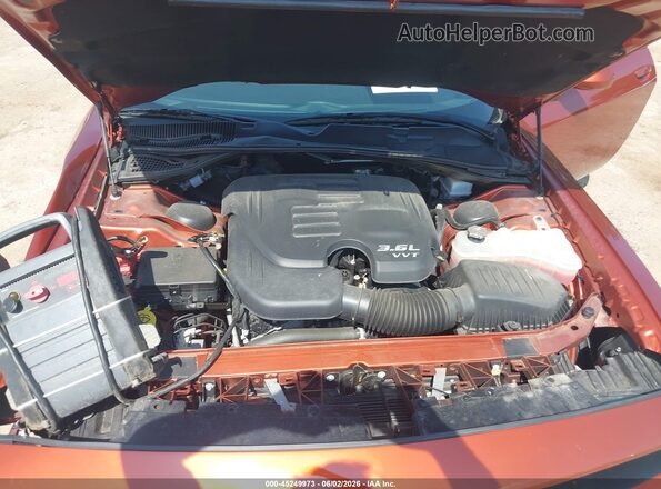 2C3CDZJG9MH660349 2021 DODGE CHALLENGER Orange Vista trasera
