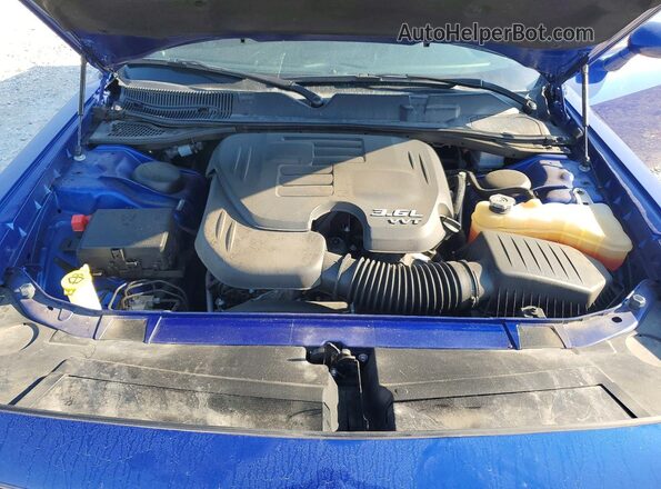 2C3CDZJG9MH664840 2021 DODGE CHALLENGER Blue Vista interior trasera