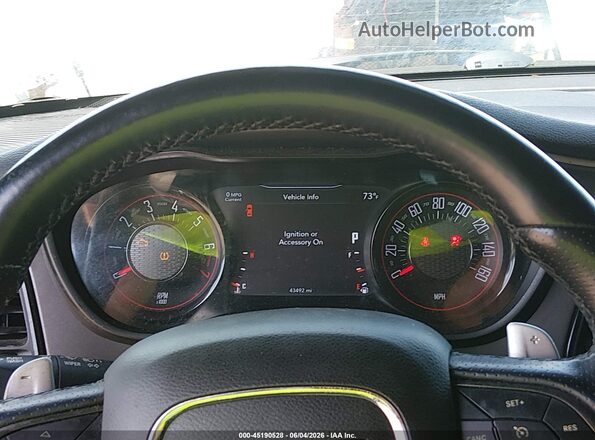 2C3CDZJG9MH665096 2021 DODGE CHALLENGER Белый Вид задних сидений