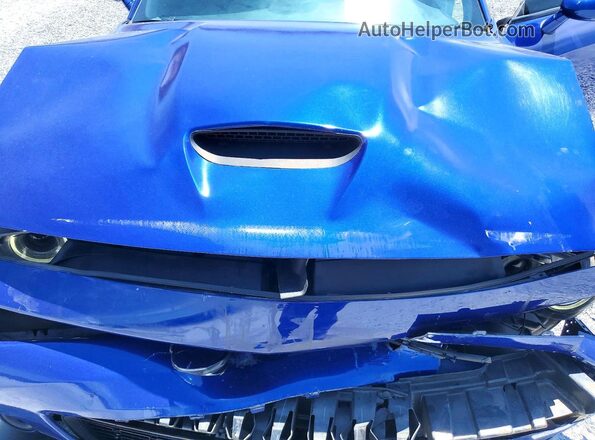 2C3CDZJGXKH591202 2019 DODGE CHALLENGER Blue Widok wnętrza z tyłu