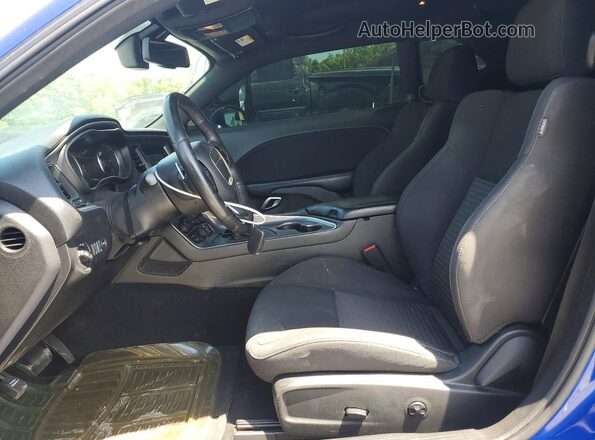 2C3CDZJGXKH591202 2019 DODGE CHALLENGER Blue Widok wnętrza z przodu