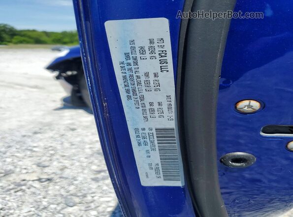 2C3CDZJGXKH591202 2019 DODGE CHALLENGER Blue Widok komory silnika