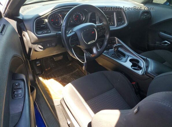 2C3CDZJGXKH591202 2019 DODGE CHALLENGER Blue Widok deski rozdzielczej