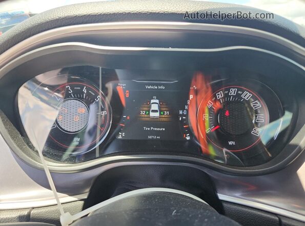 2C3CDZJGXMH555836 2021 DODGE CHALLENGER Orange Instrument cluster view