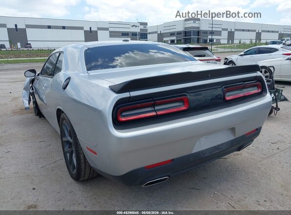 2C3CDZJGXMH651711 2021 DODGE CHALLENGER Silver Trasero izquierdo