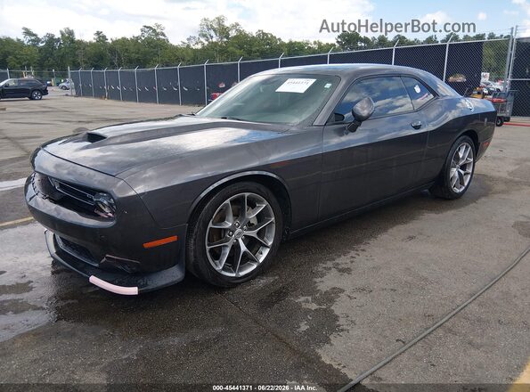 2C3CDZJGXNH257773 2022 DODGE CHALLENGER Серый Передняя левая четверть