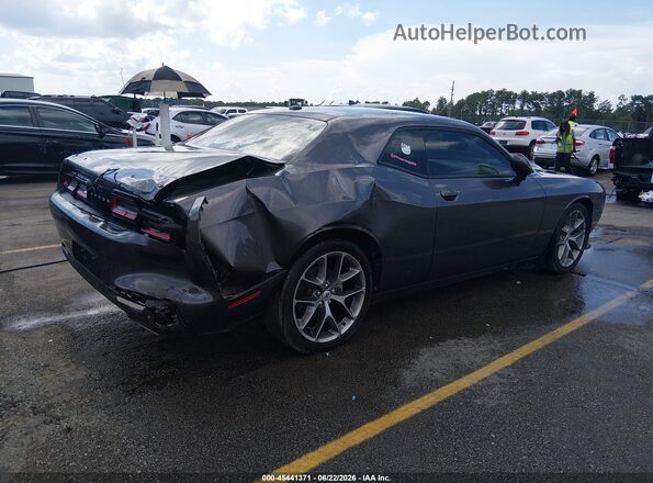 2C3CDZJGXNH257773 2022 DODGE CHALLENGER Серый Задняя правая четверть