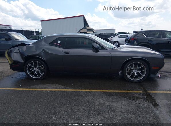 2C3CDZJGXNH257773 2022 DODGE CHALLENGER Серый Вид задней части салона