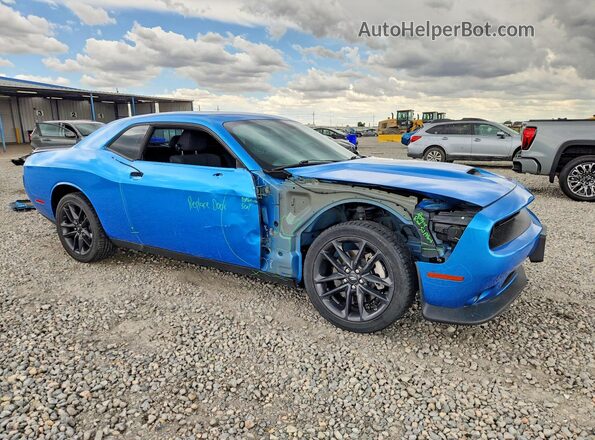 2C3CDZKG0PH650604 2023 DODGE CHALLENGER Blue Delantero derecho