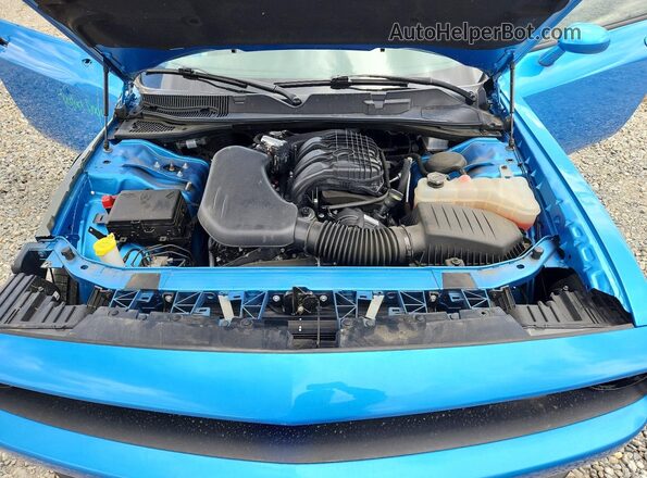 2C3CDZKG0PH650604 2023 DODGE CHALLENGER Blue Vista interior trasera