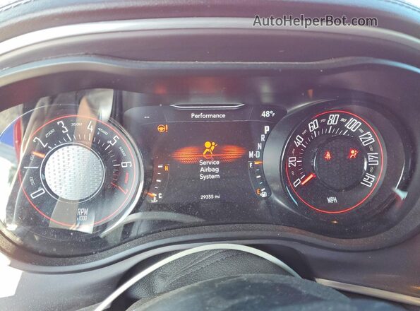2C3CDZKG1NH212414 2022 DODGE CHALLENGER Red ხელსაწყოთა პანელის ხედი