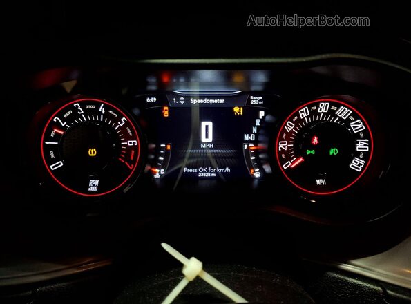 2C3CDZKG3PH559276 2023 DODGE CHALLENGER Black Instrument cluster view