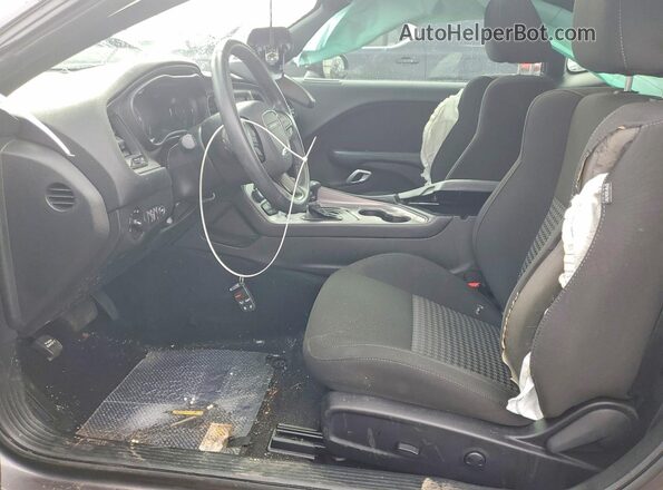 2C3CDZKG4PH554300 2023 DODGE CHALLENGER Gray Widok wnętrza z przodu