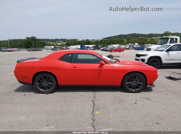 2C3CDZKGXMH560940 2021 DODGE CHALLENGER Orange Vista interior trasera