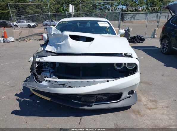 2C3CDZKGXNH165495 2022 DODGE CHALLENGER White Widok zestawu wskaźników