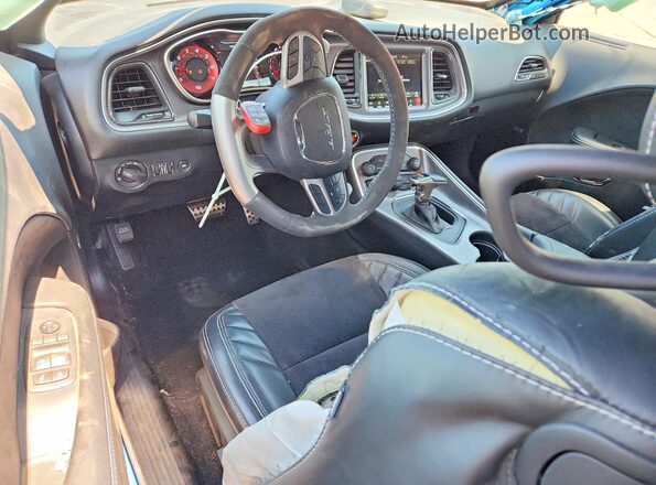 2C3CDZL97KH638295 2019 DODGE CHALLENGER Blue წინა პანელის ხედი