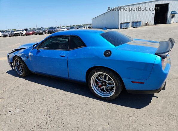 2C3CDZL97KH638295 2019 DODGE CHALLENGER Blue უკანა მარცხენა