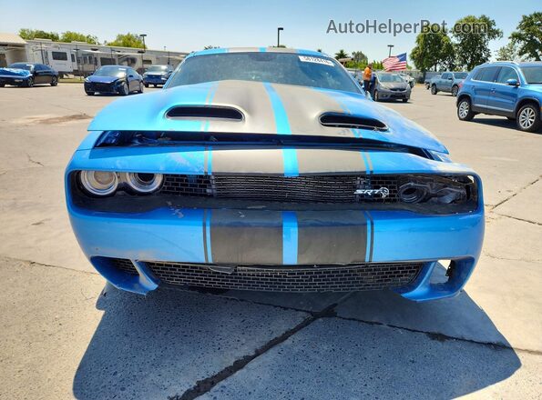 2C3CDZL97KH638295 2019 DODGE CHALLENGER Blue წინა ხედი