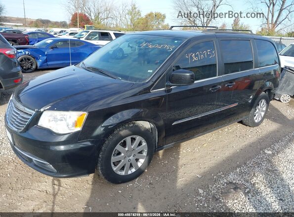 2C4RC1BG0GR237974 2016 CHRYSLER TOWN & COUNTRY Black Առջևի ձախ երեք քառորդ տեսարան