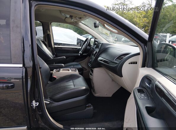2C4RC1BG0GR292991 2016 CHRYSLER TOWN & COUNTRY Black Widok wnętrza z przodu