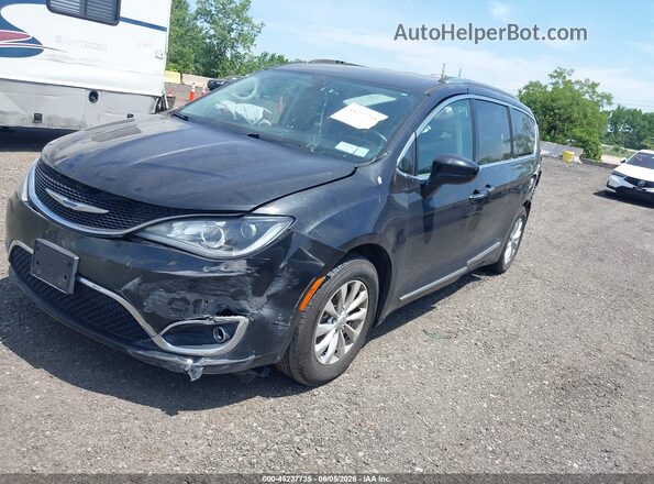 2C4RC1BG0KR577344 2019 CHRYSLER PACIFICA Black Առջևի ձախ երեք քառորդ տեսարան