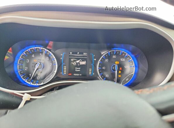 2C4RC1BG1HR796743 2017 CHRYSLER PACIFICA Gray ხელსაწყოთა პანელის ხედი