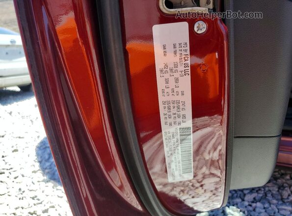 2C4RC1BG1LR110208 2020 CHRYSLER PACIFICA Maroon VIN sticker view