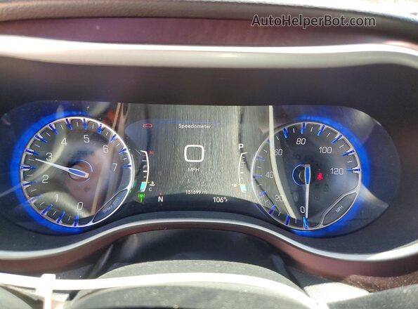 2C4RC1BG1LR110208 2020 CHRYSLER PACIFICA Maroon Instrument cluster view