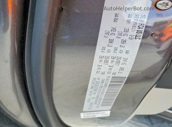 2C4RC1BG1LR176497 2020 CHRYSLER PACIFICA Gray 360 interior view