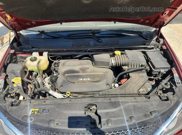 2C4RC1BG2HR542409 2017 CHRYSLER PACIFICA Burgundy Widok komory silnika
