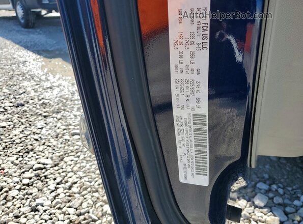 2C4RC1BG3GR110748 2016 CHRYSLER TOWN Blue VIN կոդի պիտակի տեսք