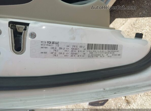 2C4RC1BG3GR280723 2016 CHRYSLER TOWN & COUNTRY White Շարժիչի բաժամունքի տեսք