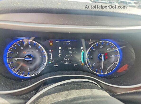 2C4RC1BG3MR589815 2021 CHRYSLER PACIFICA Blue ხელსაწყოთა პანელის ხედი