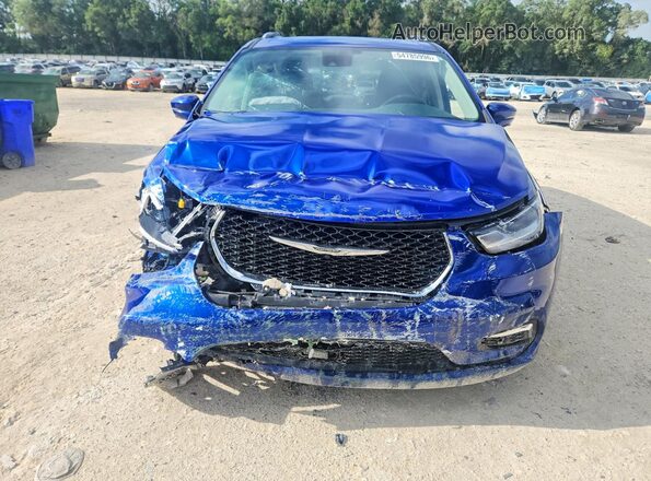 2C4RC1BG3MR589815 2021 CHRYSLER PACIFICA Blue წინა ხედი