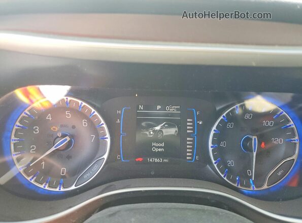2C4RC1BG4HR540614 2017 CHRYSLER PACIFICA Silver Vista del cuadro de instrumentos