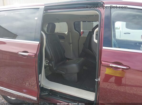 2C4RC1BG5HR544039 2017 CHRYSLER PACIFICA Burgundy Vista de la etiqueta del VIN