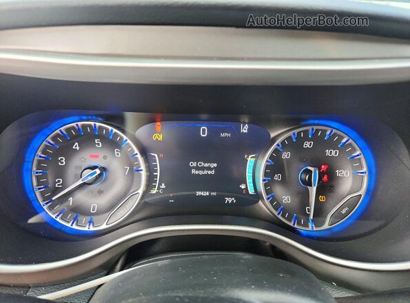 2C4RC1BG5SR509752 2025 CHRYSLER PACIFICA Blue Սարքավորումների վահանակի տեսք
