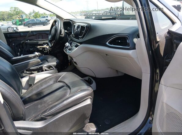 2C4RC1BG6HR541845 2017 CHRYSLER PACIFICA Black წინა სალონის ხედი