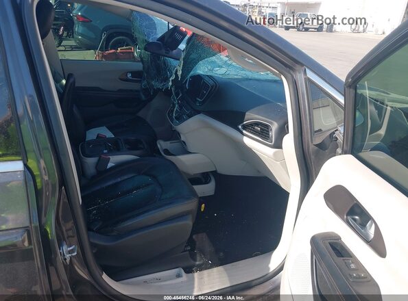 2C4RC1BG6HR551338 2017 CHRYSLER PACIFICA Blue წინა სალონის ხედი