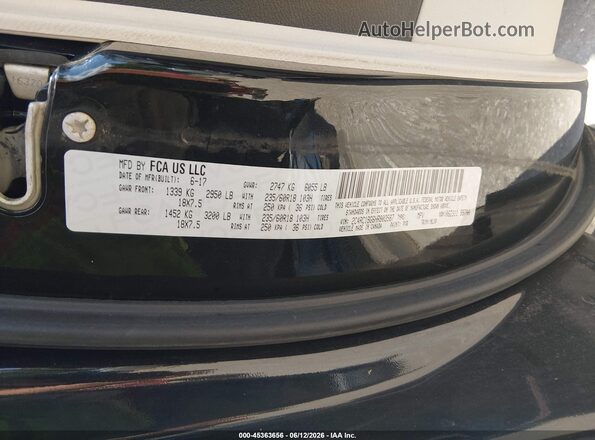 2C4RC1BG6HR803587 2017 CHRYSLER PACIFICA Black Widok komory silnika