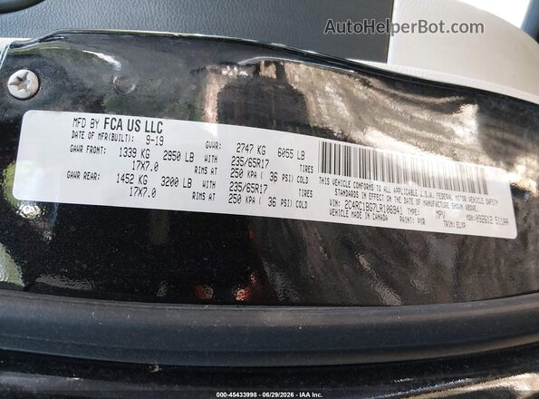 2C4RC1BG7LR106941 2020 CHRYSLER PACIFICA Black Engine compartment view