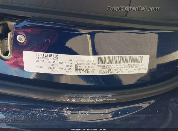 2C4RC1BG8LR129659 2020 CHRYSLER PACIFICA Blue Вид підкапотного простору