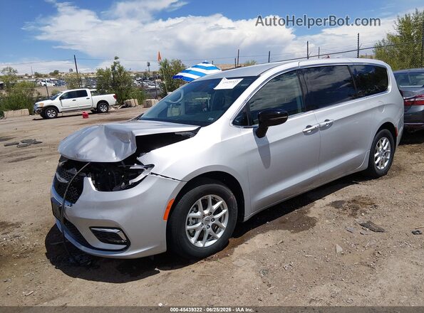 2C4RC1BG8RR139519 2024 CHRYSLER PACIFICA Silver Առջևի ձախ երեք քառորդ տեսարան