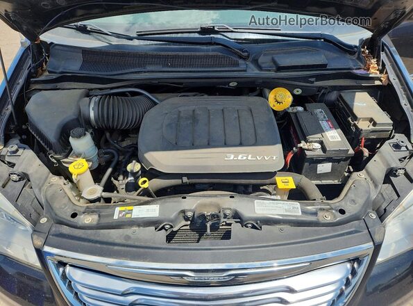 2C4RC1BG9GR167424 2016 CHRYSLER TOWN Black Widok komory silnika