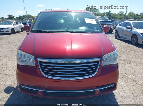 2C4RC1BG9GR215309 2016 CHRYSLER TOWN & COUNTRY Burgundy Вид щитка приладів