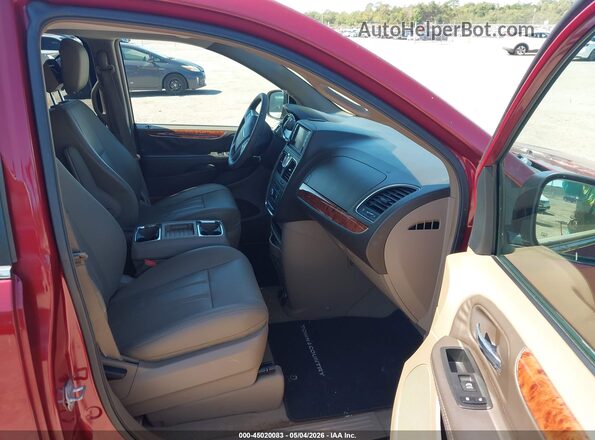 2C4RC1BG9GR215309 2016 CHRYSLER TOWN & COUNTRY Burgundy Вид салону спереду