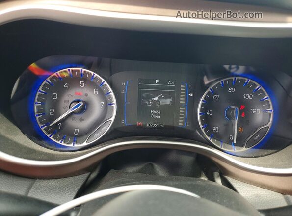 2C4RC1BG9JR211087 2018 CHRYSLER PACIFICA Charcoal Widok zestawu wskaźników