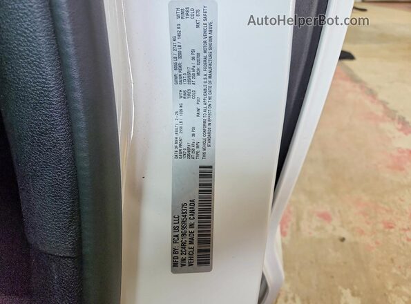 2C4RC1BG9SR548375 2025 CHRYSLER PACIFICA White Вид наклейки з VIN-кодом