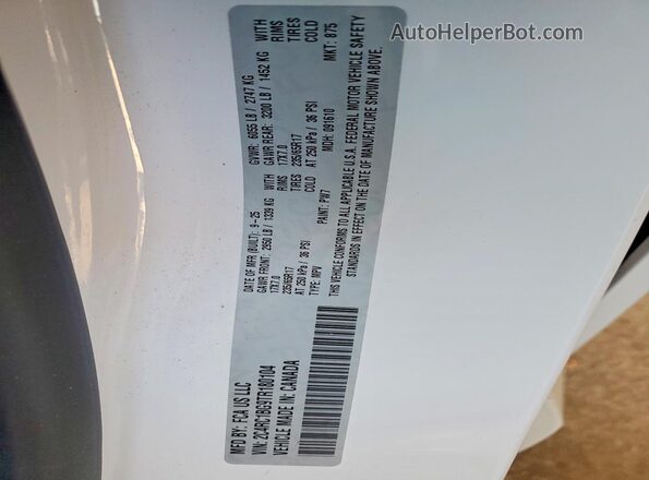 2C4RC1BG9TR180104 2026 CHRYSLER PACIFICA Белый Вид наклейки с VIN-кодом