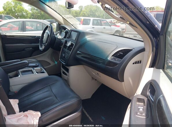 2C4RC1BGXGR185849 2016 CHRYSLER TOWN & COUNTRY Blue Vista interior delantera